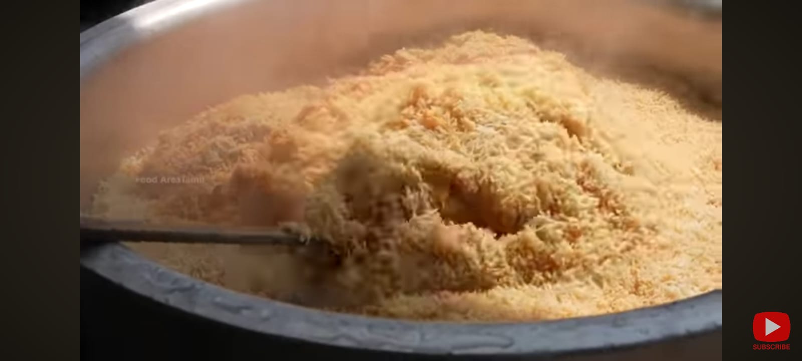 Freshly served Chicken Biryani platter