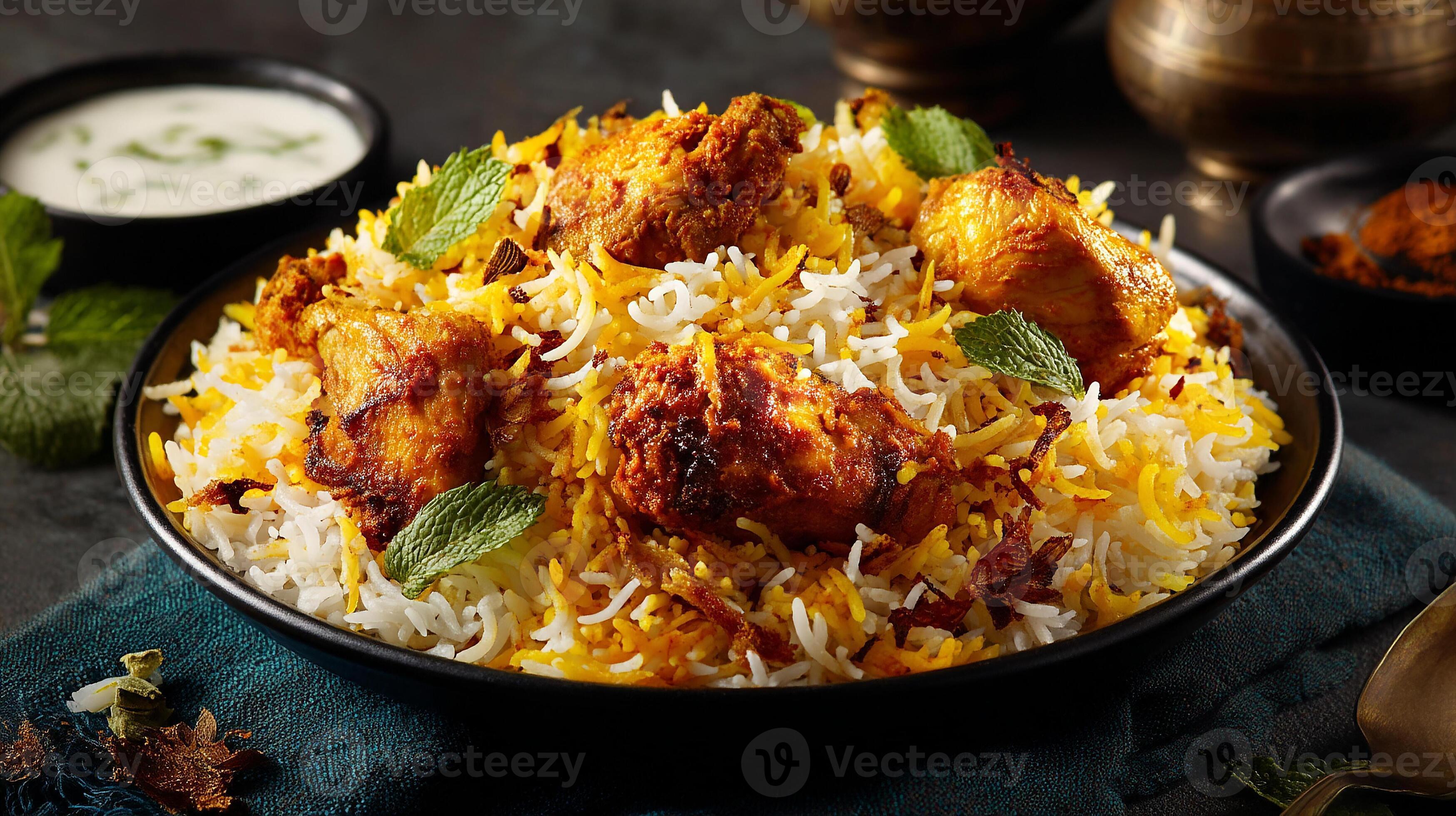 Hyderabadi Chicken Dum Biryani