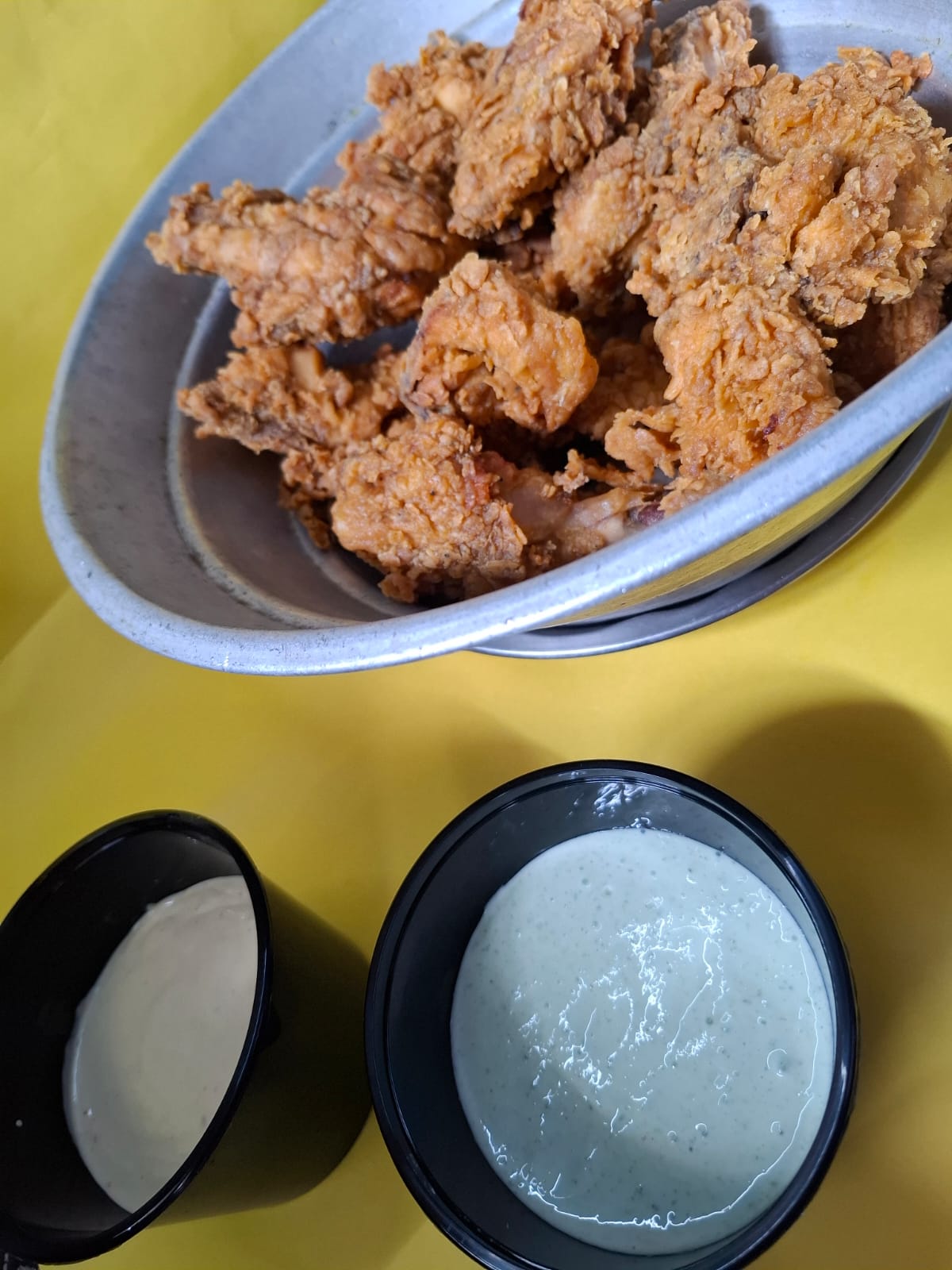 Bucket style Fried Chicken pieces